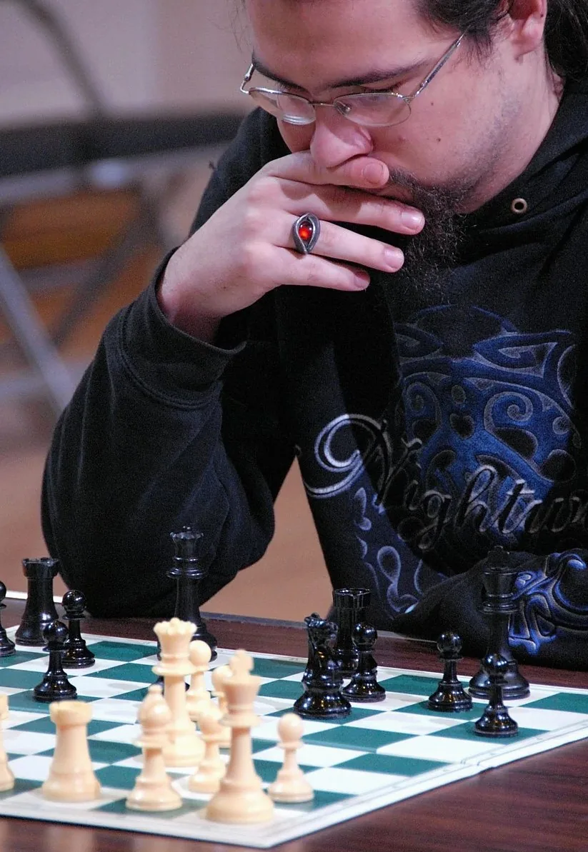 chess, man, game, competition, board, planning, thinking, playing, strategy, sitting
